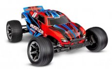 (TRX37254-8RED) Traxxas Rustler 2wd Brushed HD incl battery & USB-C charger Red