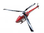 (SG731) SAB GOBLIN URUKAY 3 BLADES RED/WHITE (With Black Line Main And Tail Blades)sg731