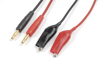 GF-1200-130 Laadkabel Croco clips, silicone kabel 16AWG (1paar)
