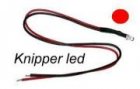 5 mm knipper led bedraad voor 12V rood