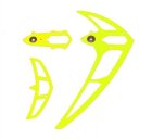 (MIK-04648)Fin set neon yellow, LOGO 500/550/600