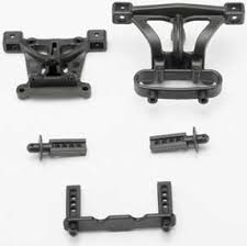 (TRX7015)Body mounts, front & rear/ body mount posts, front & rear