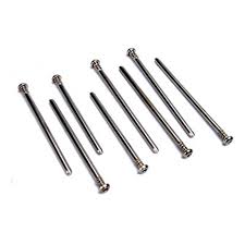 (TRX5161)Suspension screw pin set, hardened steel (hex drive)