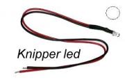 (RCP-69141)	5 mm knipper led bedraad voor 12V, wit