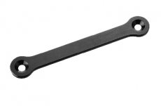 (C-00180-831) Team Corally - Steering Rack - Dual Stiffener - Swiss Made 7075 T6 - 2mm - Hard Anodised - Black - Made in Italy - 1 pc