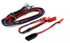 (C23382 BLUE) Front LED & Rear LED Light Set (6) w/ Wire Harness