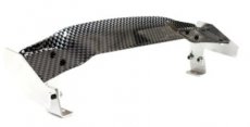 C 25454 Silver (C 25454 Silver) Realistic Alloy Rear Wing 185mm w/ Adj. Mount for 1/10 Size Drift & Touring Car