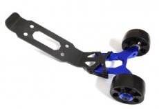 C 31296 BLUE (C 31296 BLUE) Billet Machined Wheelie Bar for Traxxas 1/10 Maxx 4S