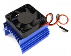 (C 31511 BLUE) Motor Heatsink w/ Cooling Fan 40x40mm for Brushless Motor 4074/4274/1515 Size