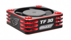 (C 53110-1) Team Corally - Ultra High Speed Cooling Fan TF-30 w/BEC connector - 30mm - Color Black - Red