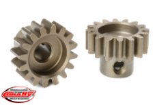 (C-72716) Team Corally - M1.0 Pinion - Short - Hardened Steel - 16 Teeth - Shaft Dia. 5mm