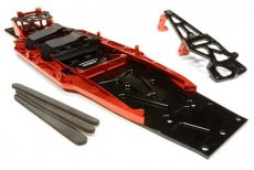 (C26146RED) Complete LCG Chassis Conversion Kit for Traxxas 1/10 Slash 2WD