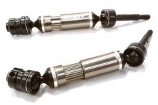 (C26506SILVER) Dual Joint Telescopic Rear Drive Shafts for Traxxas 1/10 Bandit
