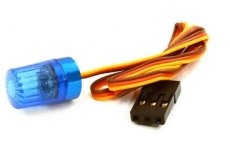(C26879BLUE) T4 Realistic Roof Top Flashing Light LED w/ 10mm Plastic Housing for 1/10 Scale