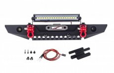 (C29938) Alloy Front Bumper w/ LED Light Bar for Traxxas TRX-4