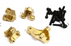 (C31160) Brass Alloy 50g Total Axle Mount (4) for Traxxas TRX-4 Scale & Trail Crawler