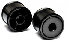 (EXO2121) F1 1/10 DISK WHEELS- REAR, BLACK, 1 pair for use with Exotek F1 tires only