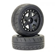 (FTX10570) STINGER FRONT 26MM RUBBER WHEEL/TYRES (PR)