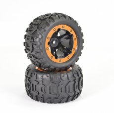 (FTX 9742) FTX TRACER MONSTER TRUCK WHEEL/TYRES COMPLETE (PR)