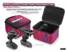(H 199171-H) HUDY HARD CASE - 185x220x145MM - TRANSMITTER SANWA MT4, MT44 & M17