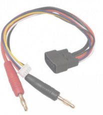 HLK-1350-4 (HLK-1350-4) Halko Traxxas ID Male To 4mm Bullet + XH - 4S - Charging Cable 20cm 14AWG