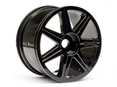 (HPI101156) 7 Spoke Black Chrome Trophy Wheels