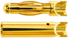 (MUL83414) 4.0 mm gold connector 5 paar