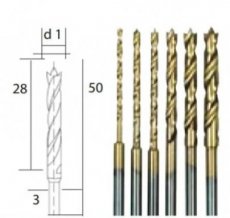 PR 28876 (PR 28876) Proxxon HSS Spiraalborenset 6 delig (1,4 - 4,0mm)