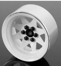 (RC4ZW0146) RC4WD 6 LUG WAGON 2.2 STEEL STAMPED BEADLOCK WHEELS (WHITE) 4pcs