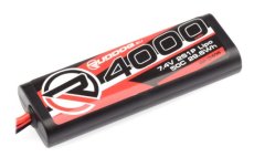 (RP0406) RUDDOG 4000mAh 50C 7.4V LiPo Round Stick Pack Battery with T-Style Plug