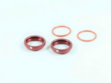 (SW 330560R) SWORKz BBS System Shock Spring Adjust Nut (RED)(2PC)