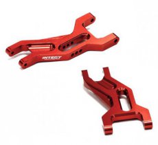 (T8664RED) Billet Machined Front Suspension Arms for Traxxas 1/10 Slash 2WD