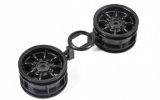 (TAM 440057) M-Chassis Black Cooper Wheels 2pcs.