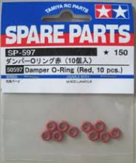 (TAM50597) Tamiya Damper O-ring (Red) 2pc