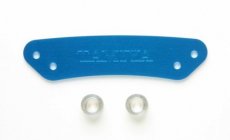 (TAM53682) Aluminum Bumper Stopper Blue (TT-01, TGS)