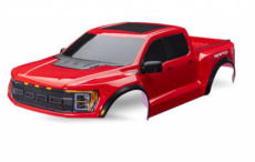 (TRX 10112-RED) Body, Ford Raptor R, complete (red) (includes grille, tailgate trim, side mirrors, decals, & clipless mounting) (requires #10124 & 101