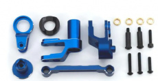 Steering bellcranks, draglink (blue-anodized 6061-T6 aluminum)