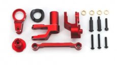 (TRX 10246-RED) Steering bellcranks, draglink (red-anodized 6061-T6 aluminum)