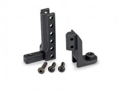 (TRX 10351) Hitch, boat trailer (top & bottom)/ 3x12mm BCS (black stainless) (2)