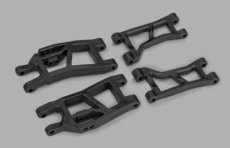 (TRX 10731) Suspension arms, front (upper (2)/ lower left (1)/ lower right (1))