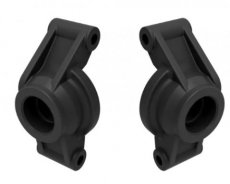 (TRX10752BLK) Carriers, stub axle (black) (rear) (left & right)