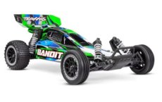 (TRX 24254-8GRN) Traxxas BANDIT 1/10 2wd Brushed HD with battery & USB-C charger Green