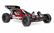 (TRX 24254-8REDX) Traxxas BANDIT 1/10 2wd Brushed HD with battery & USB-C charger Red X