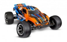 (TRX 37254-8ORNG) Traxxas Rustler 2wd Brushed HD incl battery & USB-C charger Orange