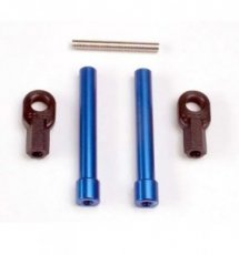 (TRX 4944) Bellcrank posts, aluminum (2)/ steering link threaded rod