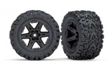 (TRX 6773) Tires & wheels, assembled, glued (2.8')