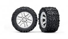 (TRX 6773R) Tires & wheels, assembled, glued (2.8')