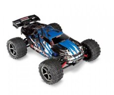 (TRX 71076-8-BLUE) Traxxas E-Revo VXL: 1/16-Scale 4WD Brushless Monster Truck TQi Traxxas Link Enabled 2.4GHz & TSM - Blue X
