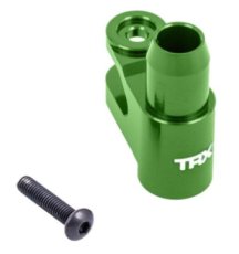 (TRX7747-GRN) Servo horn, steering, 6061-T6 aluminum (green-anodized)