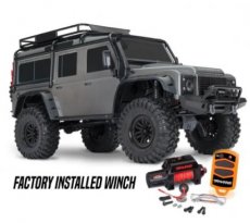 (TRX 82056-84SLVR) TRAXXAS LAND ROVER DEFENDER CRAWLER WITH WINCH SILVER